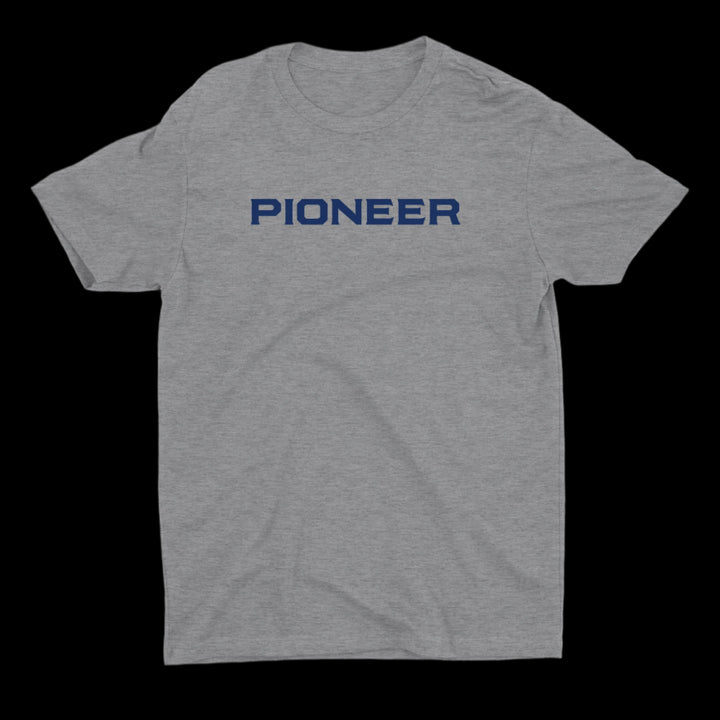 Gray and Blue Pioneer TShirt