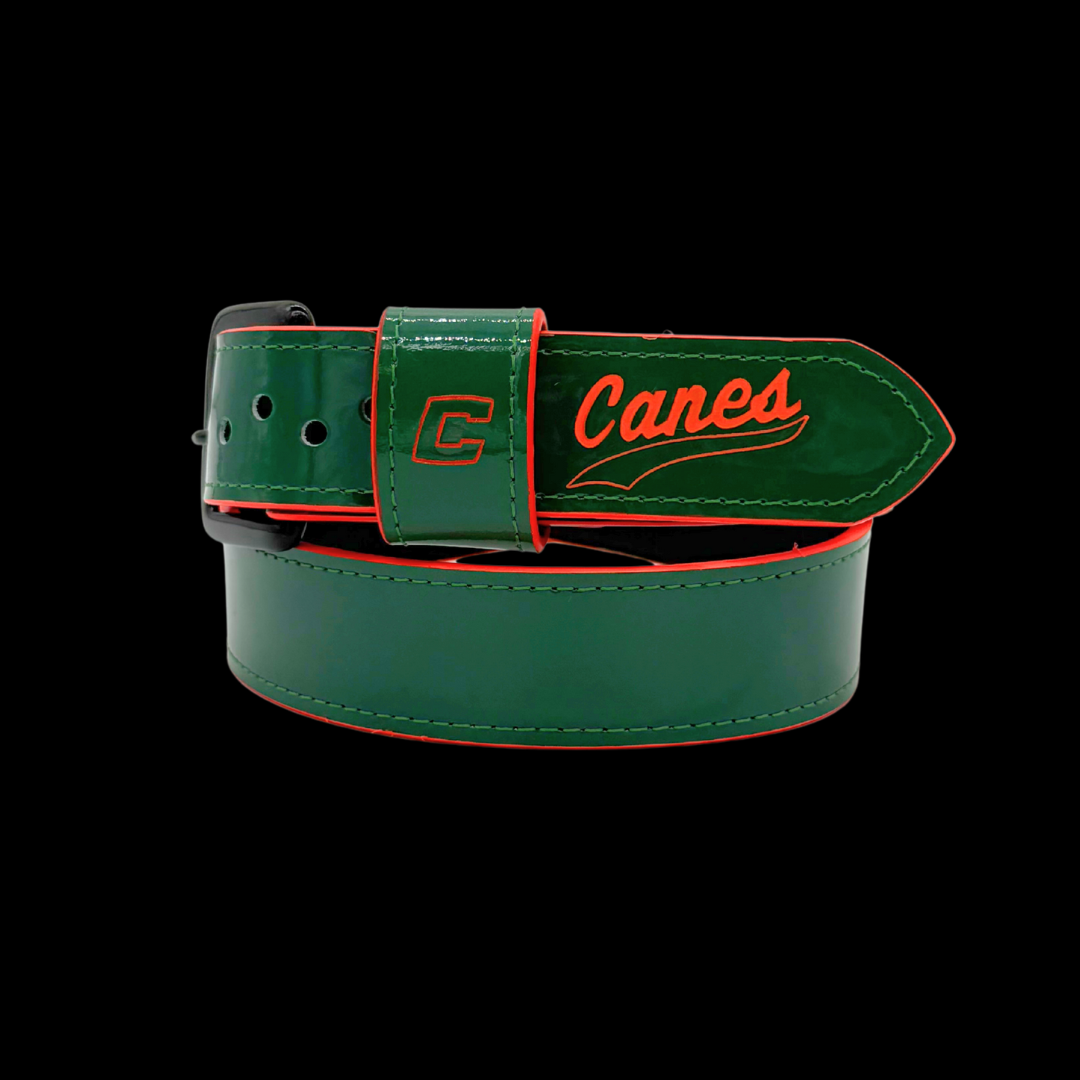 Canes Baseball Belt - Green
