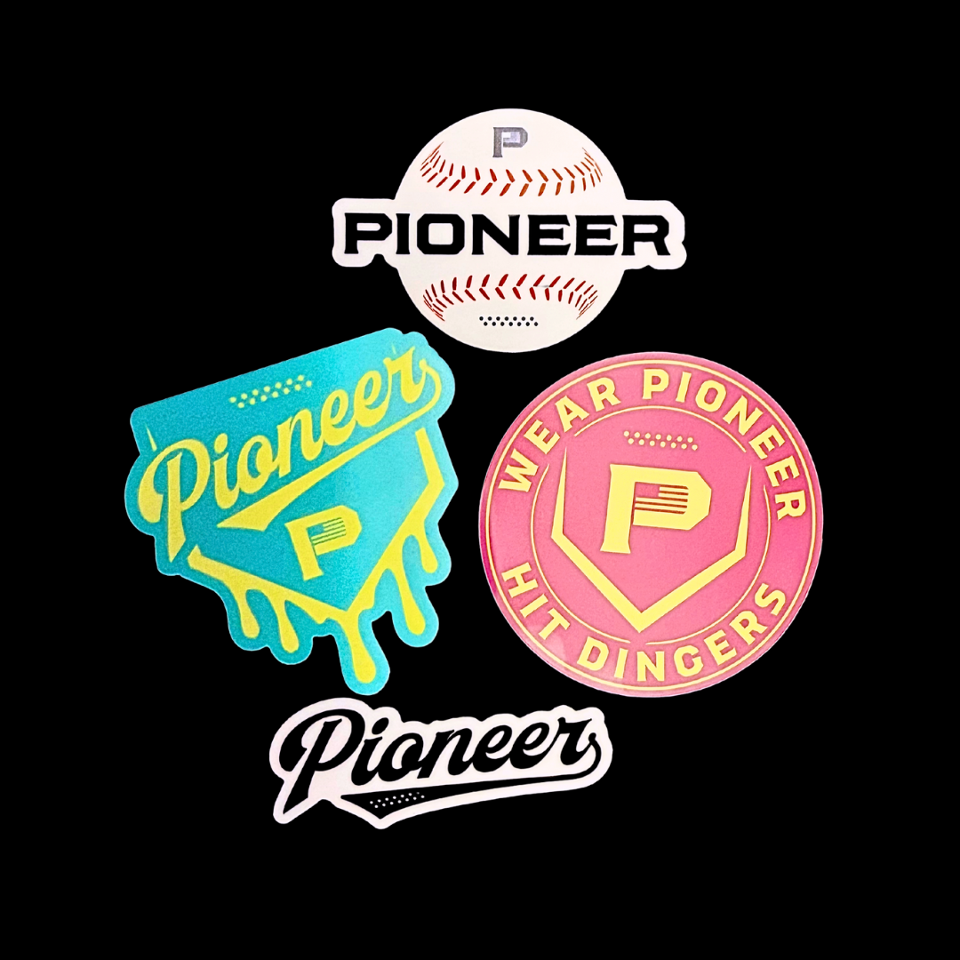 Pioneer Baseball Sticker Set