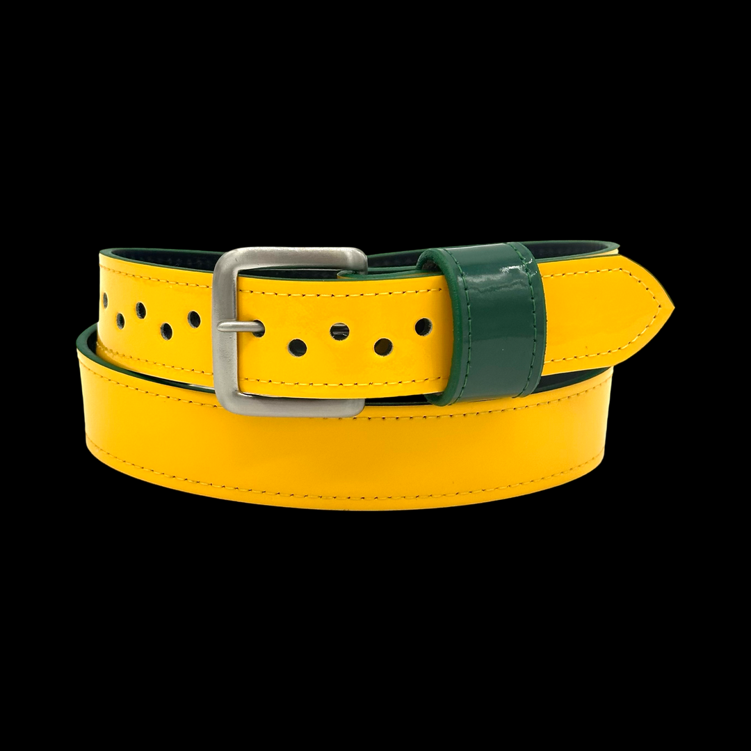 Yellow & Green Baseball Belt