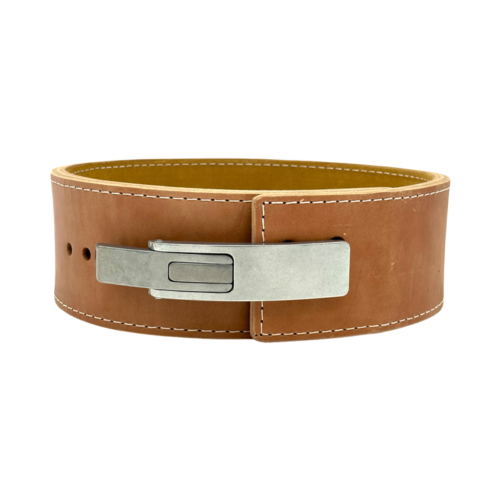 Ceinture de poids à levier PAL V2 en cuir marron et daim-EN STOCK