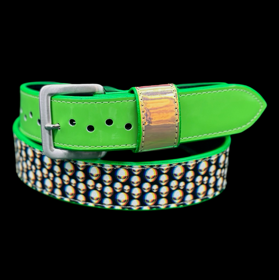 3D Aliens Baseball Belt