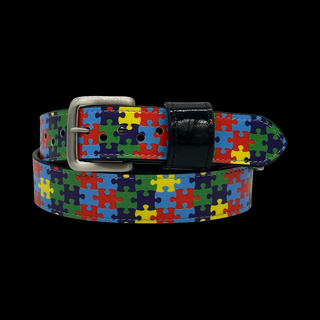 Autism Awareness Baseball Belt