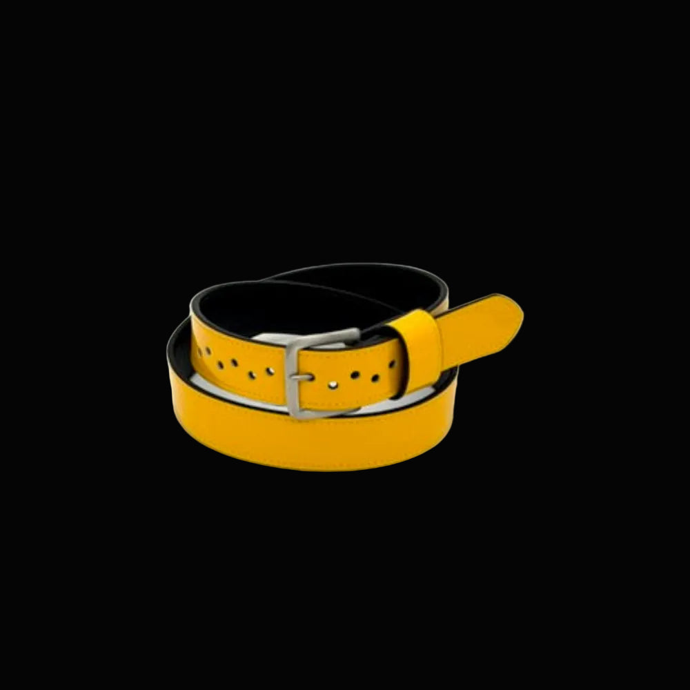 30" Pioneer Yellow Baseball Belt - IN STOCK