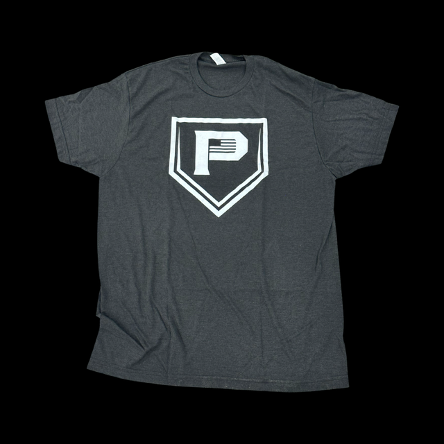 Black Baseball Plate Tee
