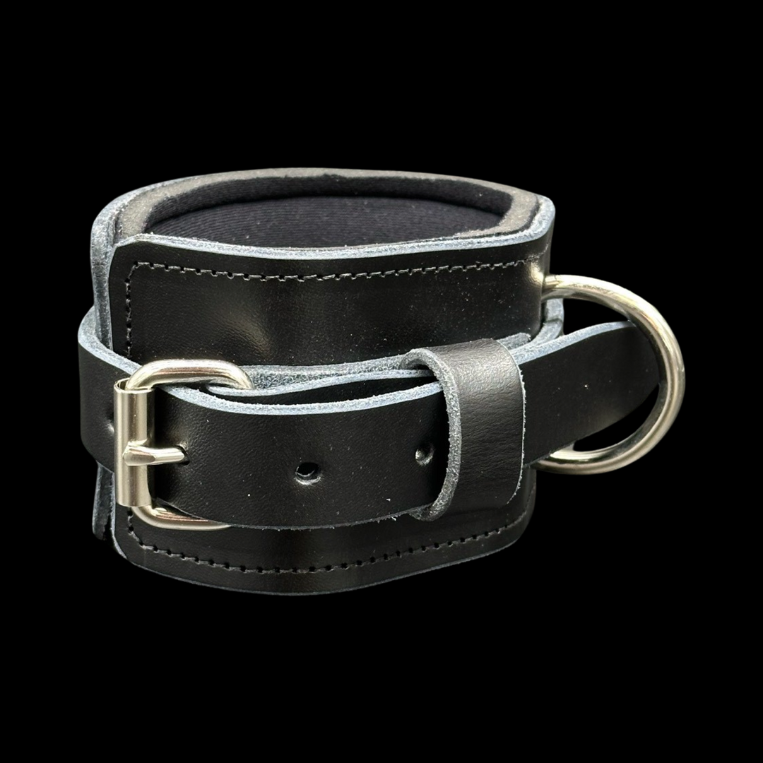 Black Leather Leg Strap by Pioneer