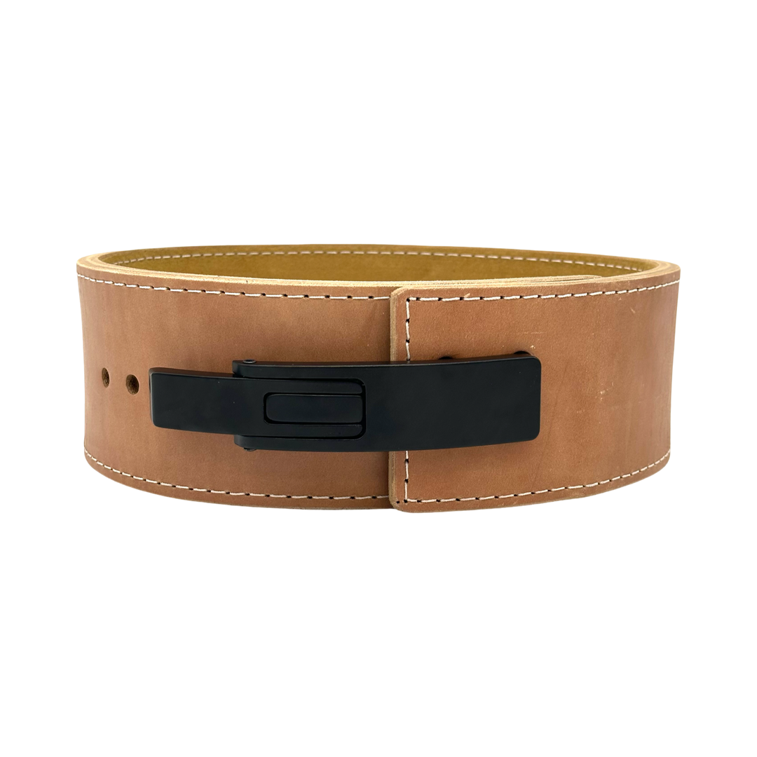 Ceinture de poids à levier PAL V2 en cuir marron et daim-EN STOCK