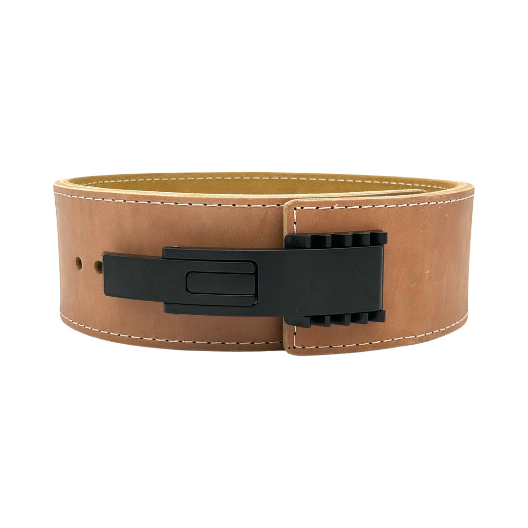 Ceinture de poids à levier PAL V2 en cuir marron et daim-EN STOCK