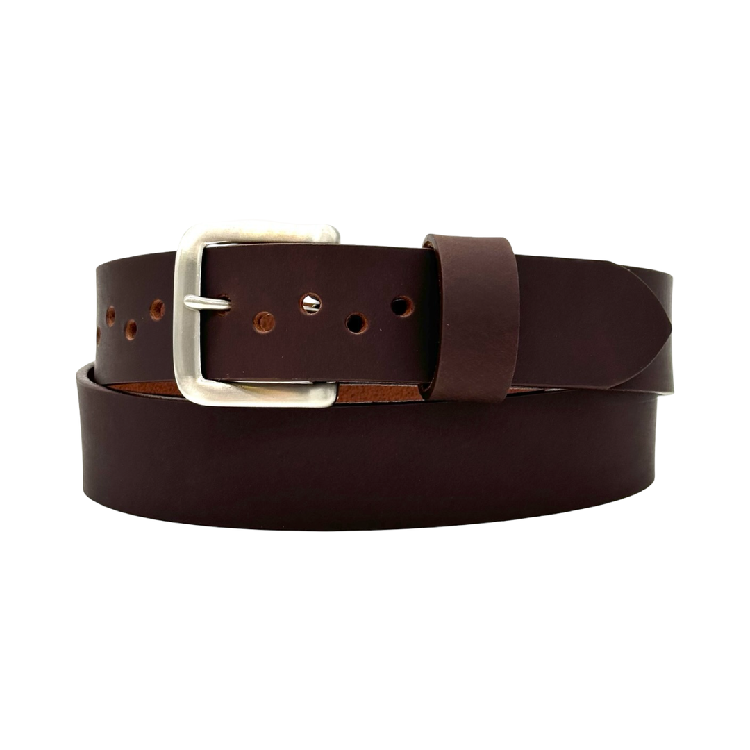 Chocolate Water Buffalo Dress Belt