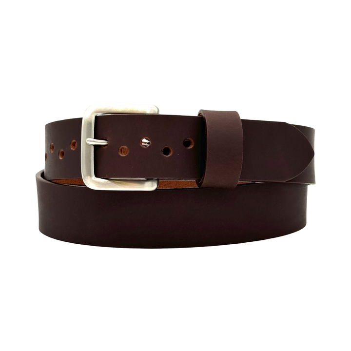 Chocolate Water Buffalo Dress Belt