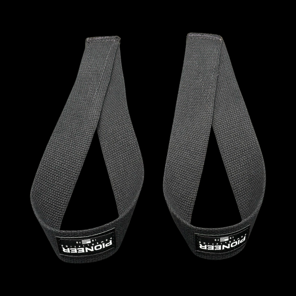 Black Cotton Oly Lifting Straps