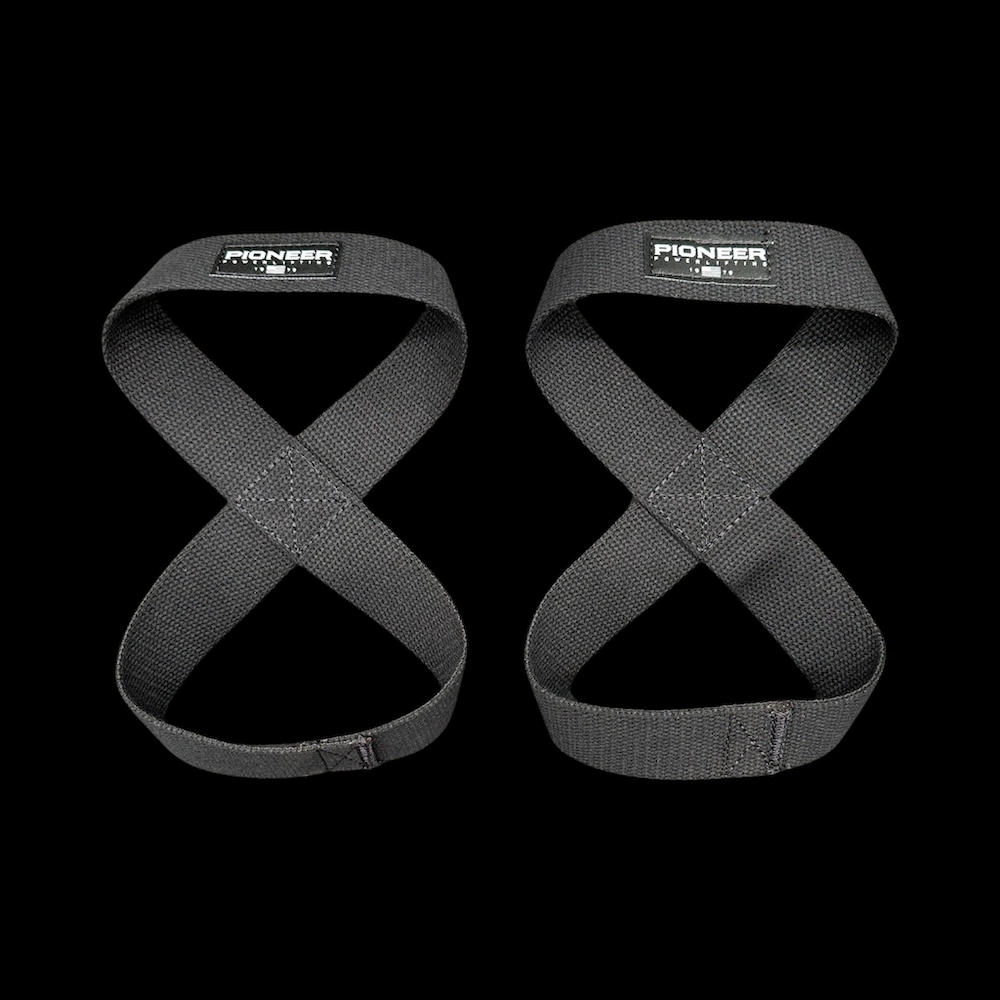 Figure 8-Deadlift Cotton Lifting Straps by Pioneer • Pioneer Fit