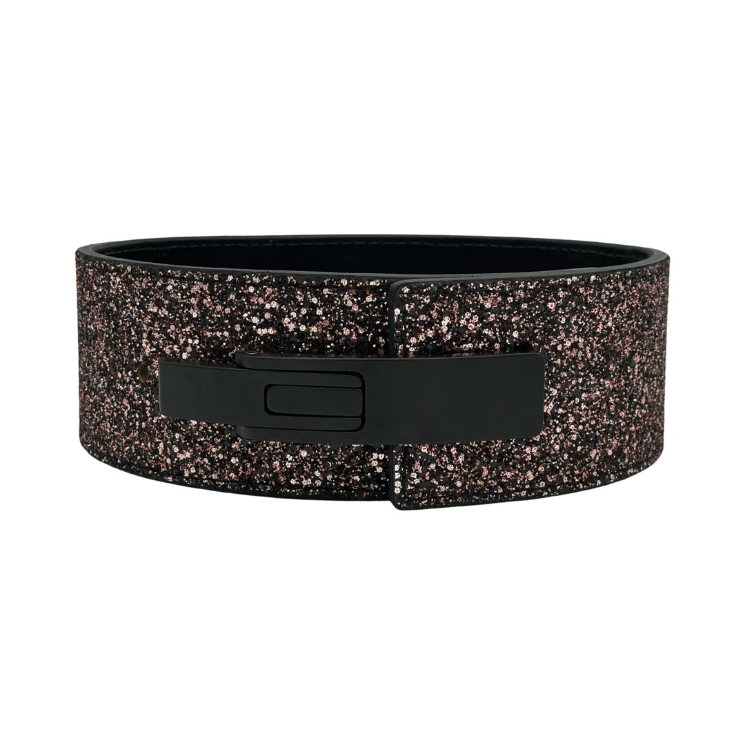Dark Rose Sparkle Lever Lever Lifting Belt-IN STOCK