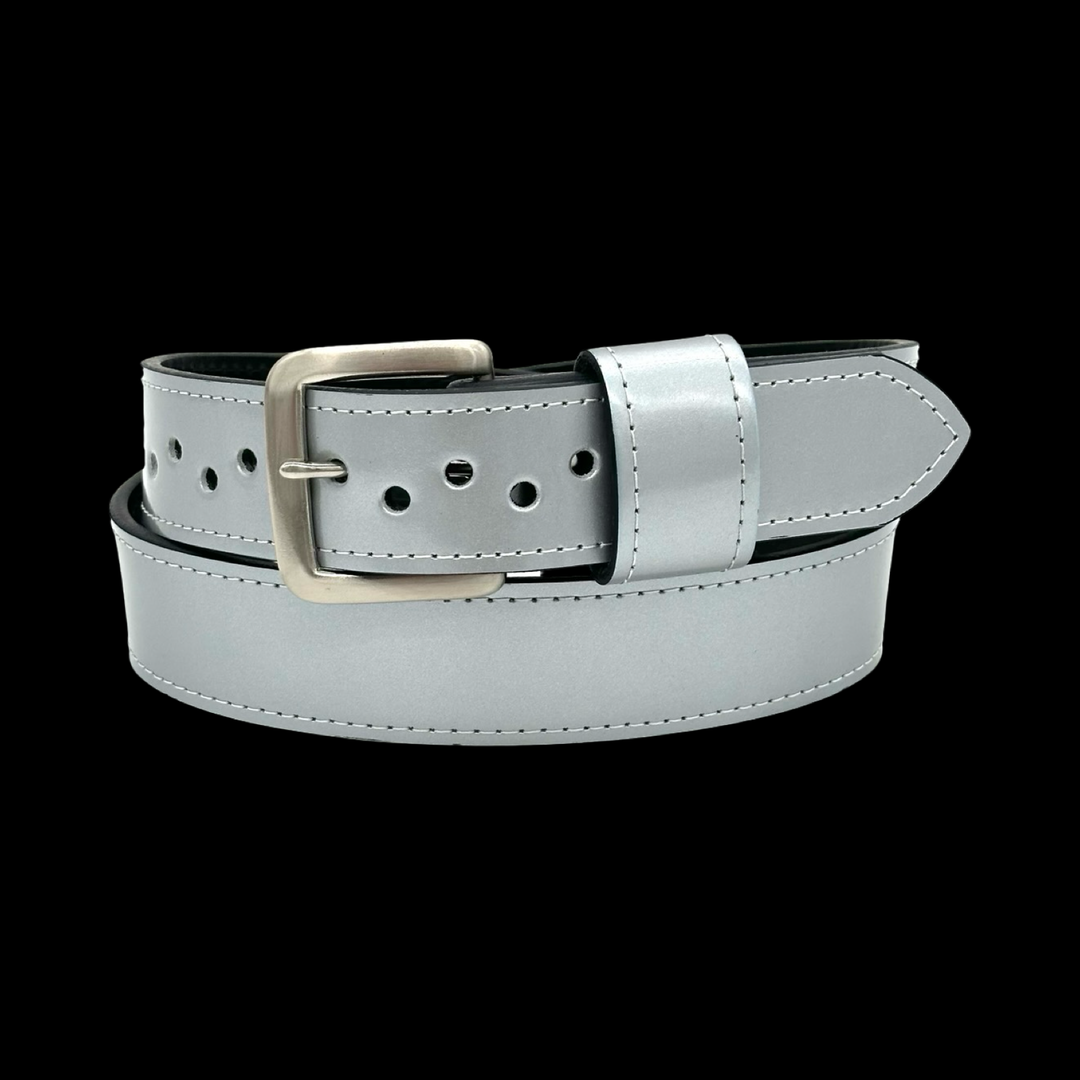 Gray & Navy Baseball Belt