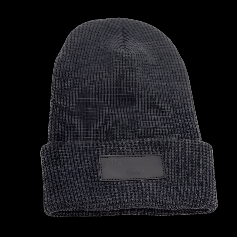 Grey Beanie- Black Pioneer Flag