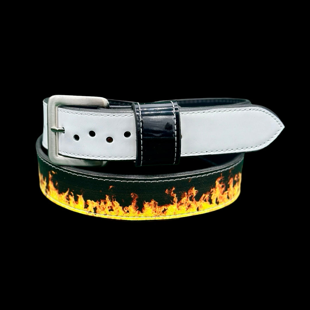 He's On Fire Baseball Belt