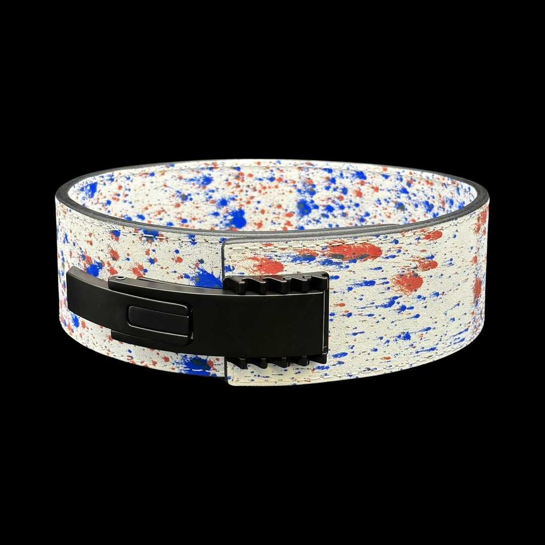 Splatter Lever Powerlifting Belt-Front