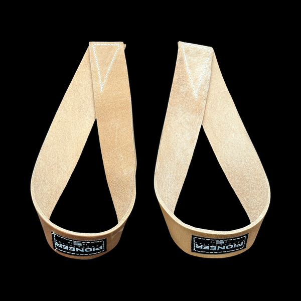 PIONEER リフティングストラップ Treated Leather Leather Oly Lifting Straps by Pioneer • Pioneer Fit