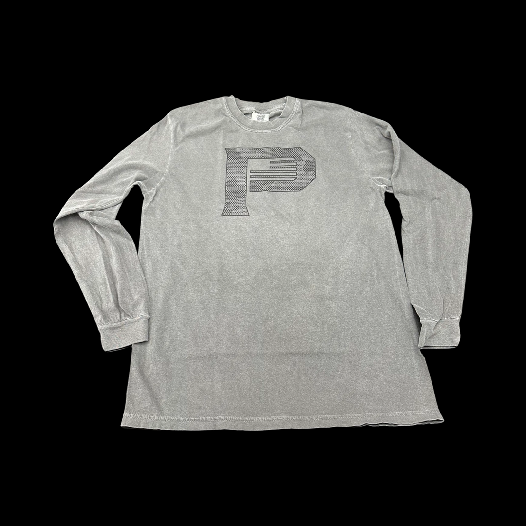 Dark Grey Comfort Color Pioneer Long Sleeve Shirt