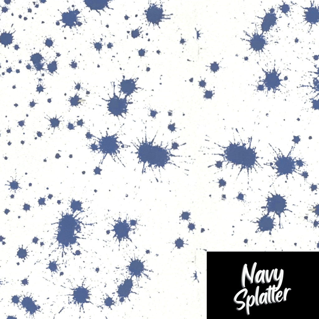 Navy Splatter