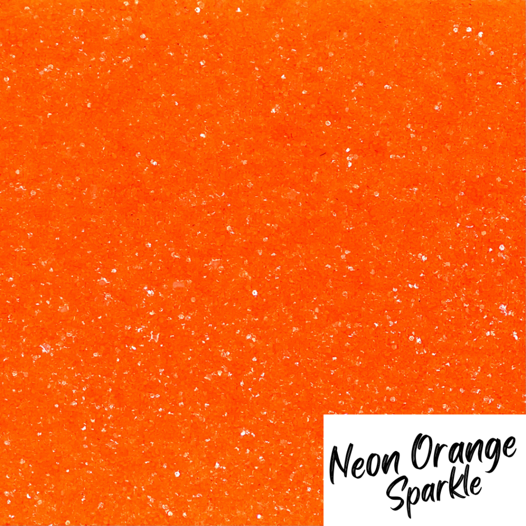 Neon Orange Sparkle