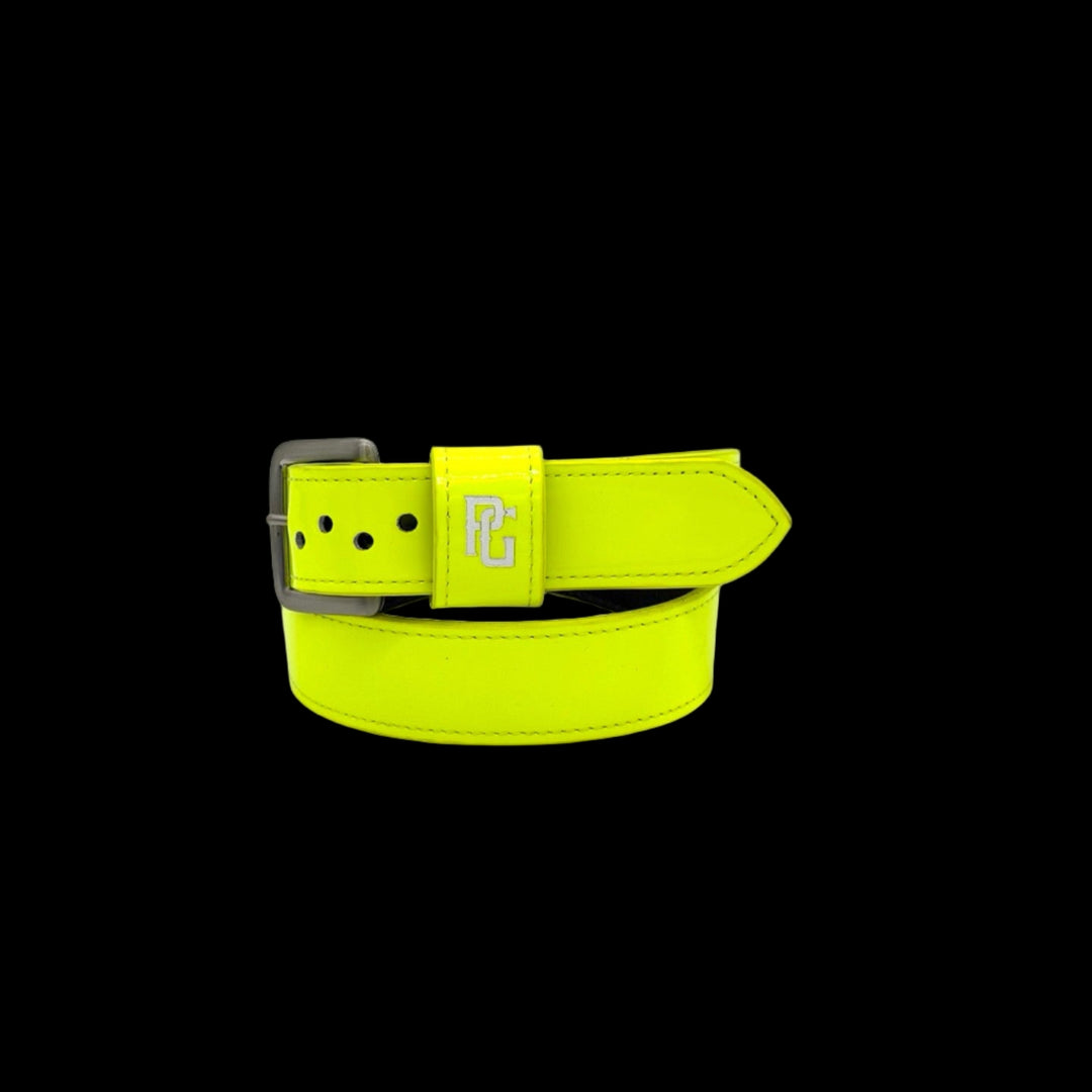 Neon Yellow PG Baseball Belt by Pioneer Fit