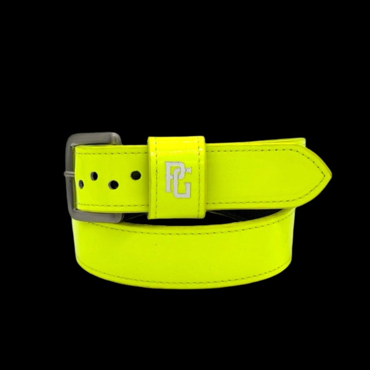 Neon Yellow PG Baseball Belt by Pioneer Fit