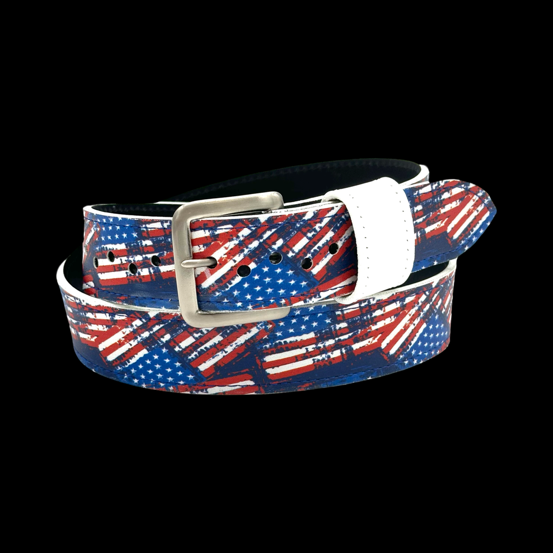 Old Glory Flag Baseball Belt