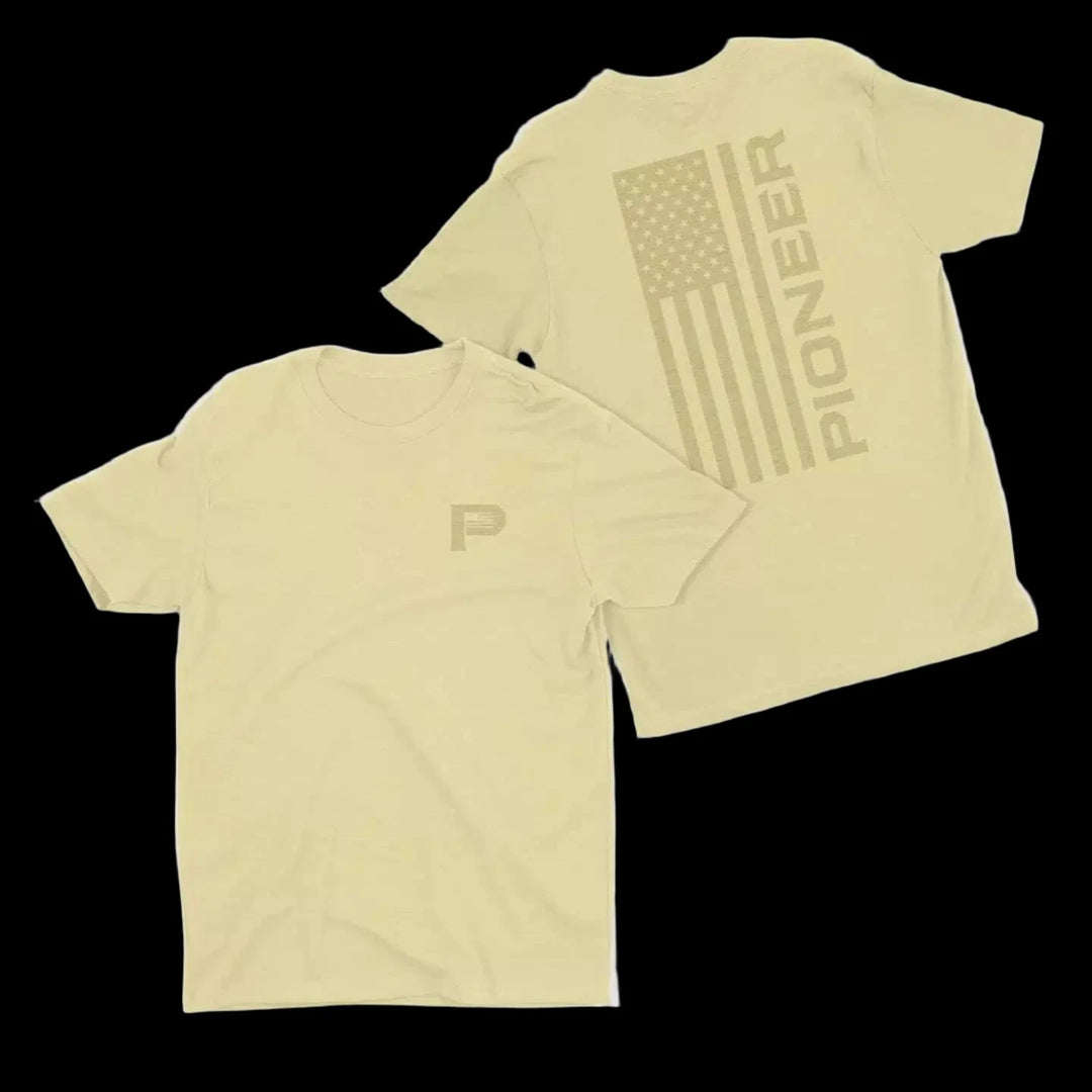 Pioneer Flag Bella Canvas Shirts-Yellow