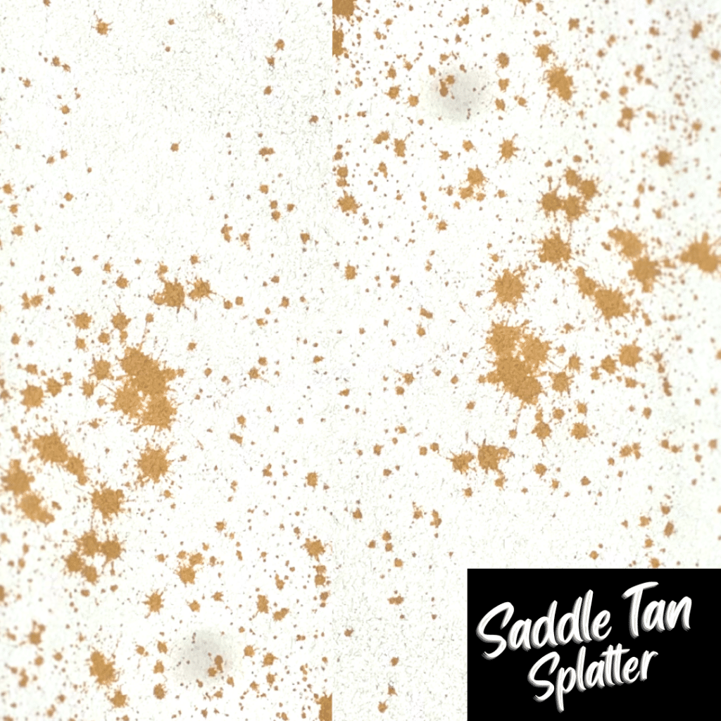 Saddle Tan Splatter