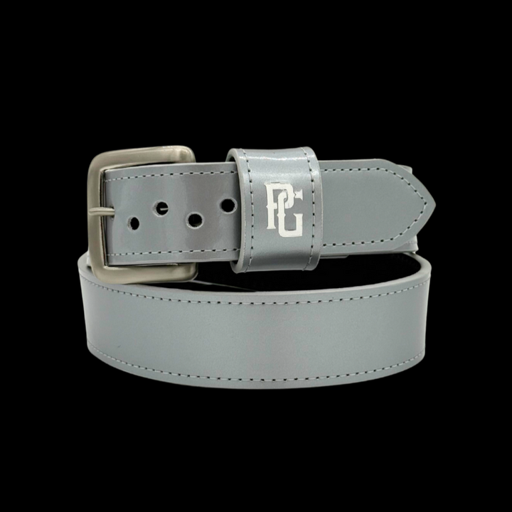 Silver PG Baseball Belt