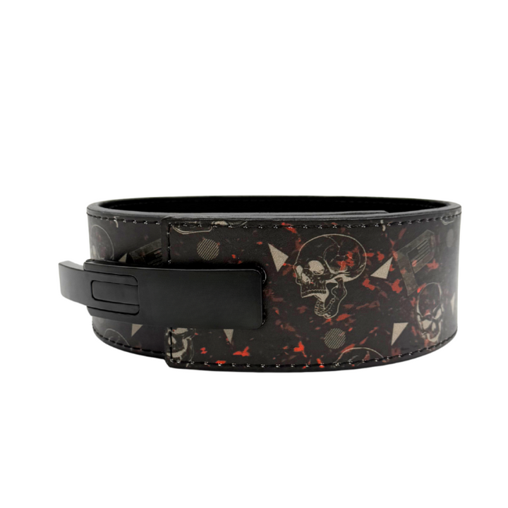 4" 10mm Skull Lever Belt