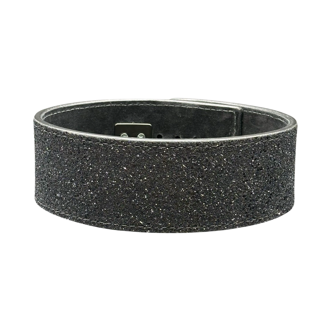 Stock Black Sparkle Lever Belt-Back