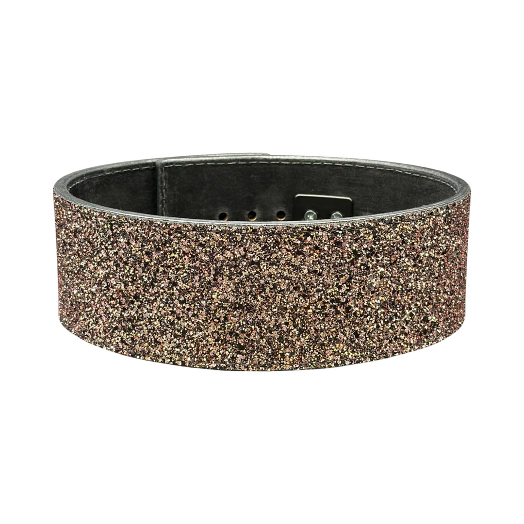 Stock Rose Gold Sparkle Lever Belt-Back