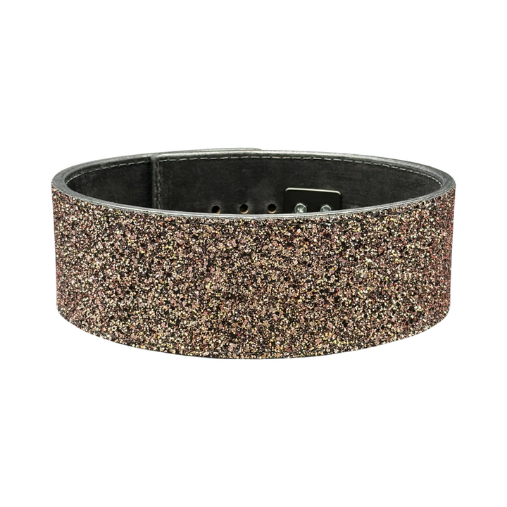 Stock Rose Gold Sparkle Lever Belt-Back