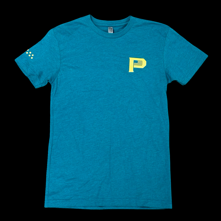 Turquoise Drip Baseball Tee