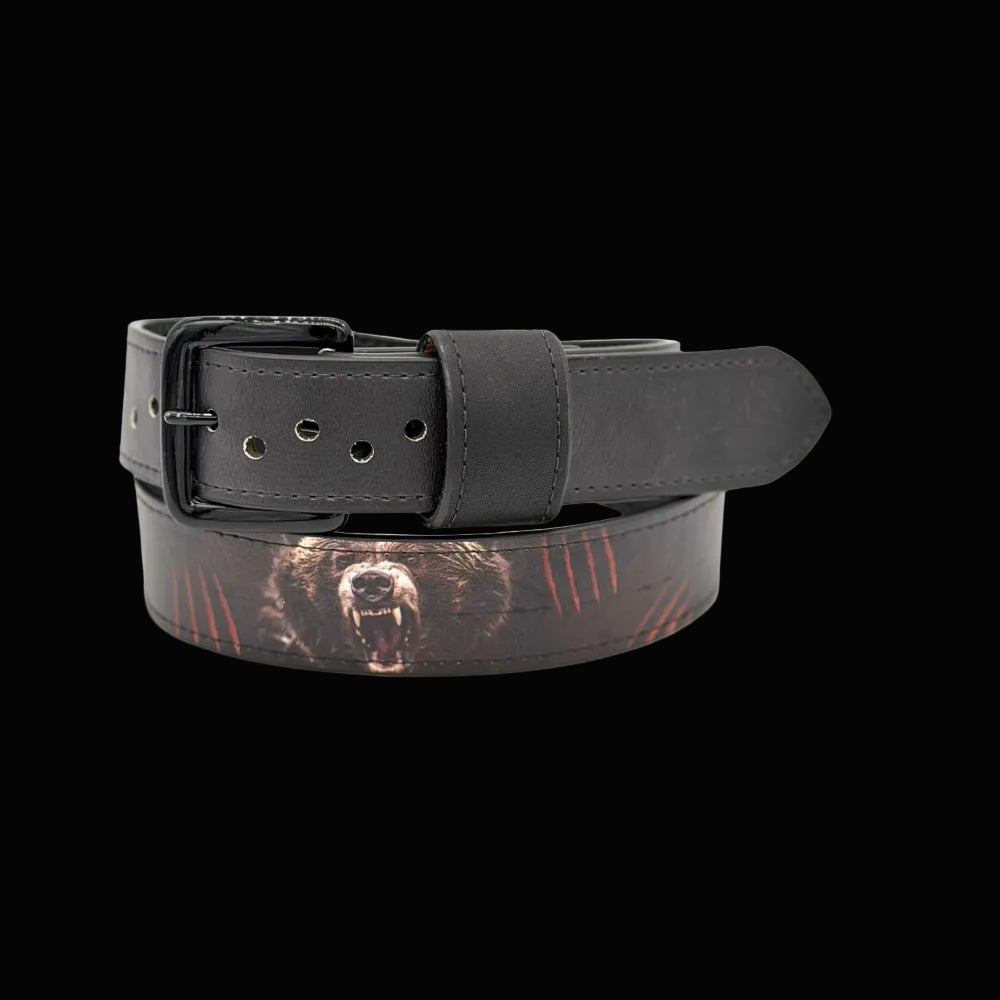 32" Pioneer Bear Vinyl Baseball Belt - IN STOCK