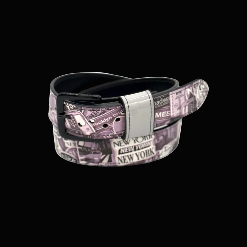 31" Pioneer New York Vinyl Baseball Belt - IN STOCK