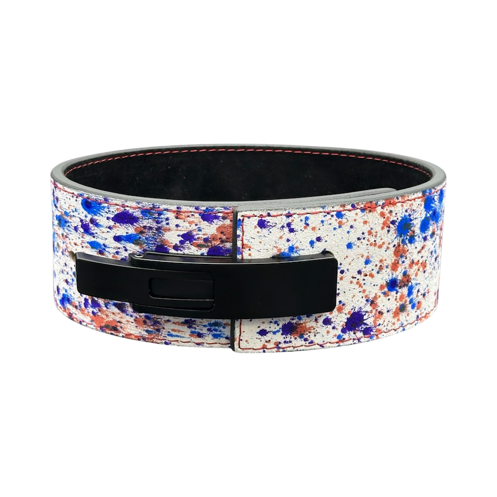 Splatter Lever Powerlifting Belt-Front